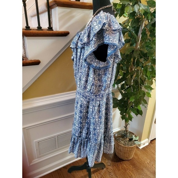 American Rag Off Shoulder Ruffle Dress- Junior 1X - Picture 6 of 16